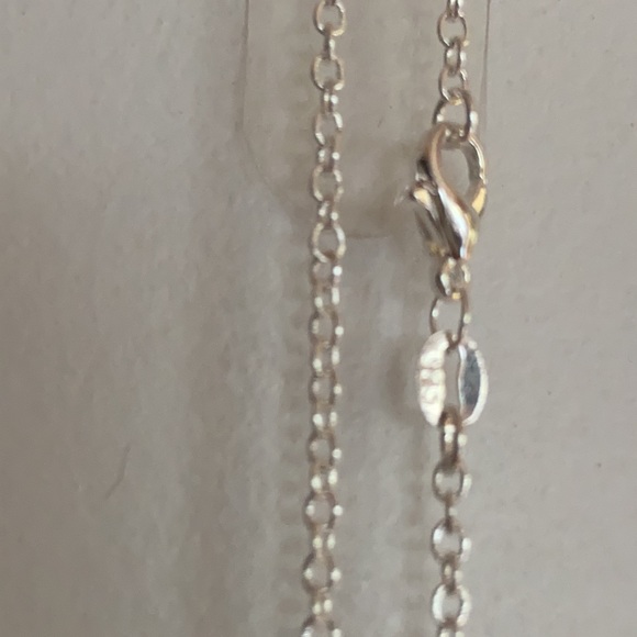 Glass Turtle pendant charm on silver link chain lobster lock - Picture 3 of 4